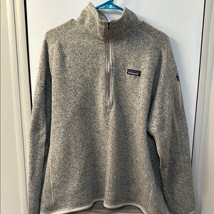 Patagonia Gray Quarter-Zip Fleece Pullover